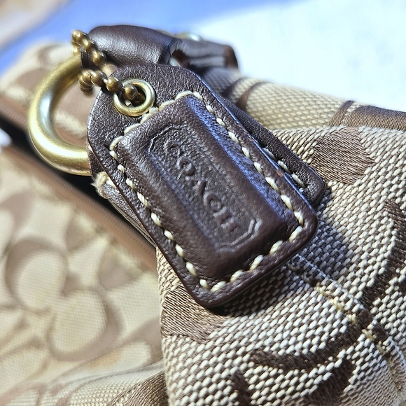 Coach Vintage Brown Signature Monogram Mini Purse - Picture 7 of 10